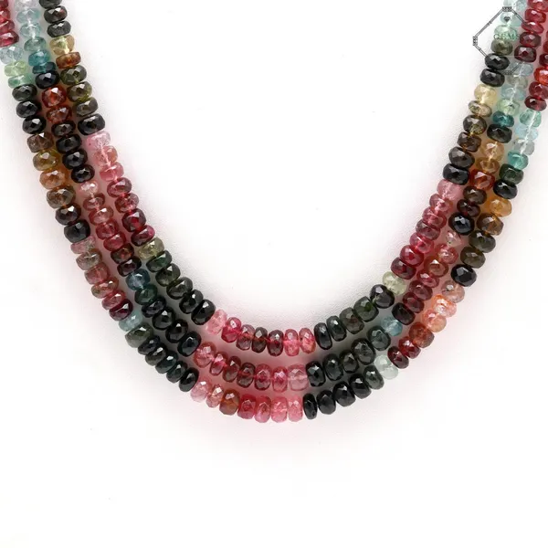 Multistrand_Multicolor_Tourmaline_Beaded_Necklace