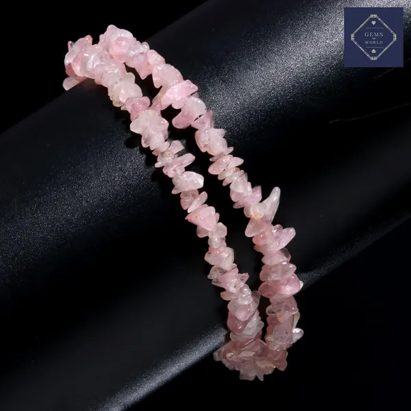 Natural_Rose_Quartz_Chip_Bead_Bracelet_Set_Of_2