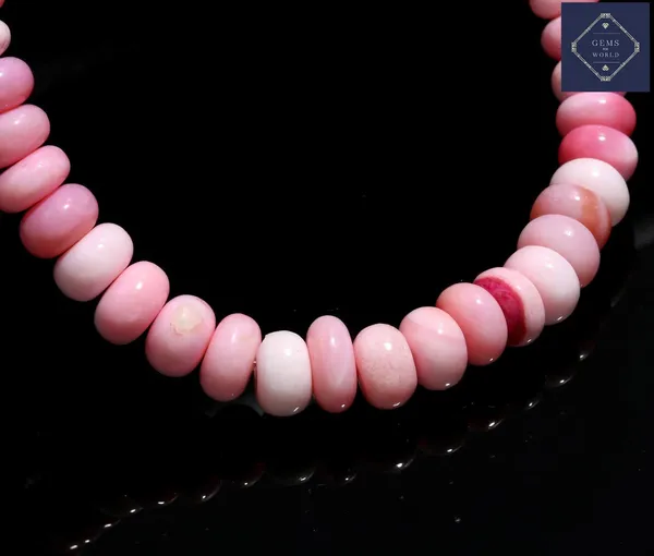 Pink_Opal_Gemstone_Rondelle_Beaded_Necklace