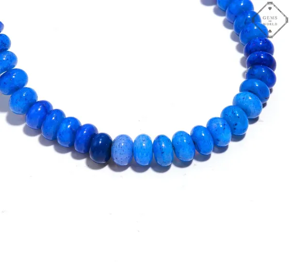 Blue_Agate_Gemstone_Beaded_Necklace_Natural_Stone_Rondelle_Bead_Strand