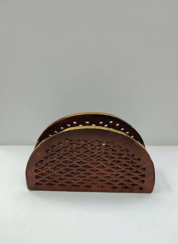 Wooden_Semi-Circle_Perforated_Napkin_Letter_Holder_Gold_Accent