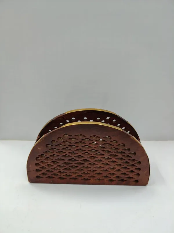 Wooden_Semi-Circle_Perforated_Napkin_Letter_Holder_Gold_Accent