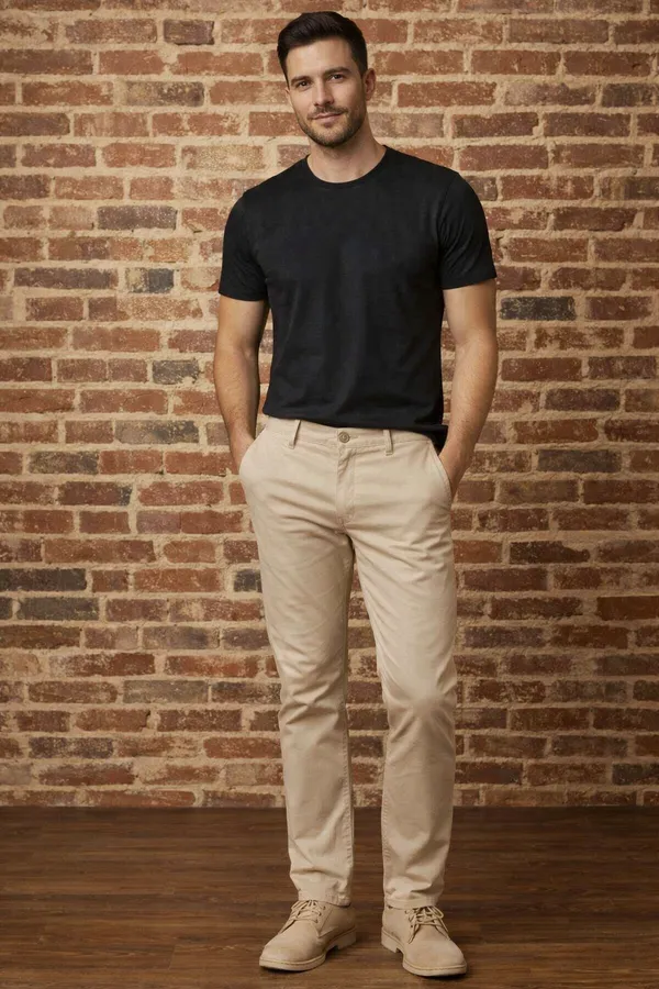 Urban_Duo_Black_&_Beige_Cotton_Linen_T-Shirt_&_Chinos_Set_for_Men