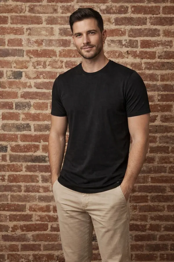 Urban_Duo_Black_&_Beige_Cotton_Linen_T-Shirt_&_Chinos_Set_for_Men