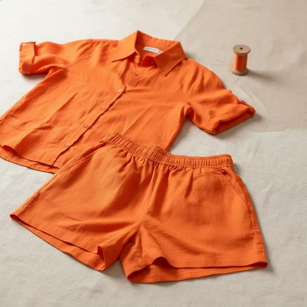 Sunset_Glow_Orange_Cotton_Relaxed_Fit_Co-Ord_Set