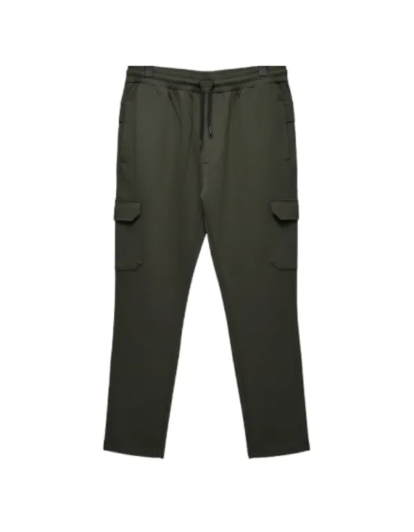 Urban_Trek_Olive_Green_Cotton_Twill_Cargo_Track_Pant