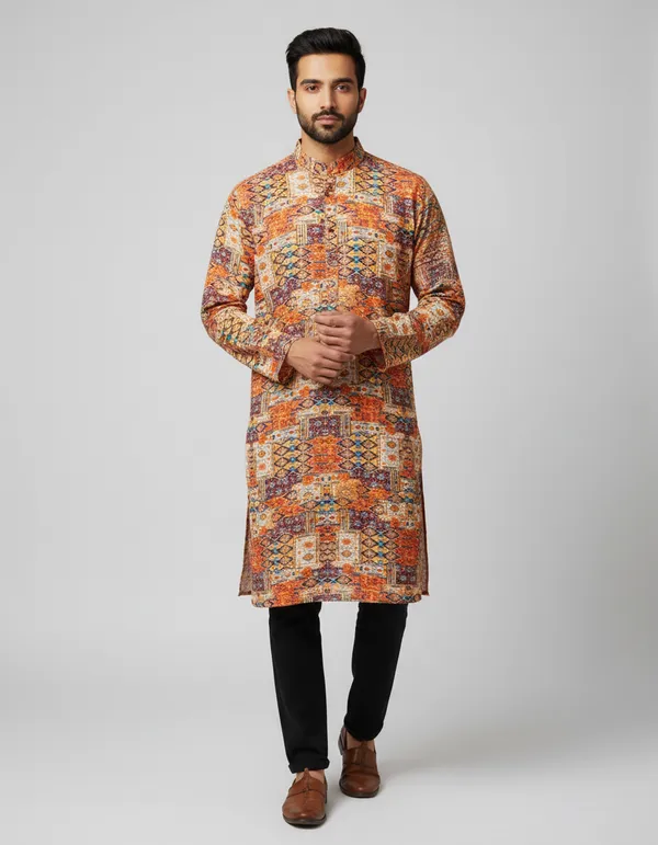 MENS_LAKHNAVI_DIGITAL_PRINT_KURTA