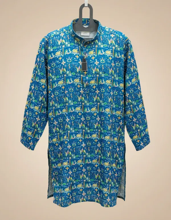 MENS_LAKHNAVI_DIGITAL_PRINT_KURTA