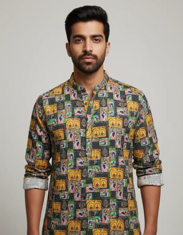 MENS_LAKHNAVI_DIGITAL_PRINT_KURTA