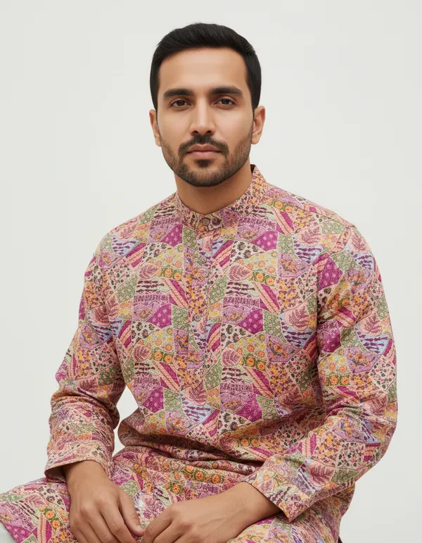 MENS_LAKHNAVI_DIGITAL_PRINT_KURTA