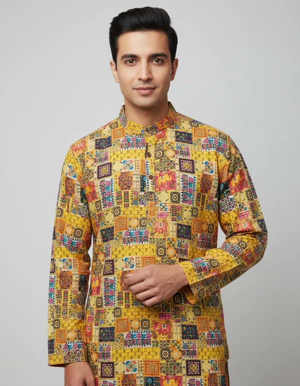 MENS_LAKHNAVI_DIGITAL_PRINT_KURTA