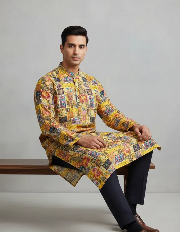 MENS_LAKHNAVI_DIGITAL_PRINT_KURTA