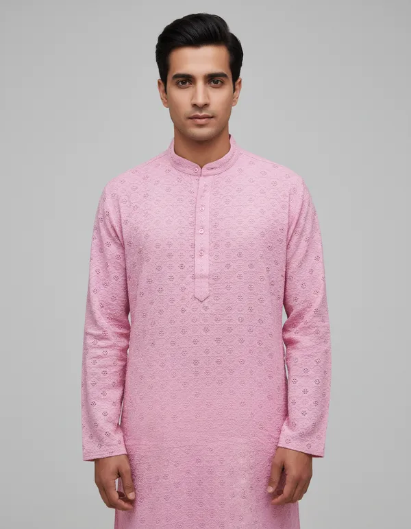 MENS_LAKHNAVI_CHICKENKARI_KURTA
