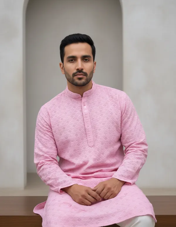 MENS_LAKHNAVI_CHICKENKARI_KURTA
