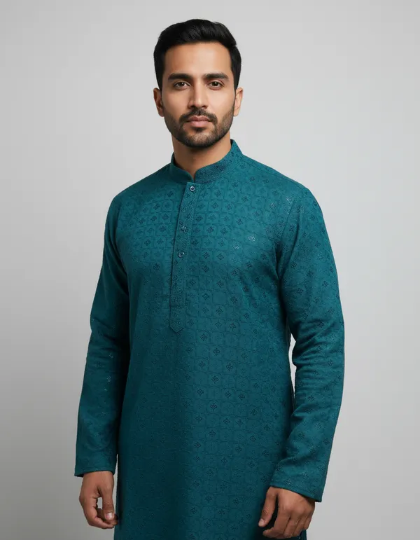 MENS_LAKHNAVI_CHICKENKARI_KURTA