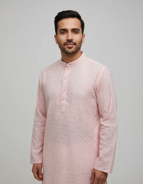 MENS_LAKHNAVI_CHICKENKARI_KURTA