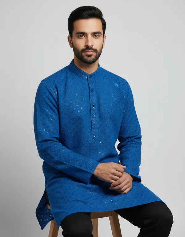 MENS_LAKHNAVI_CHICKENKARI_KURTA
