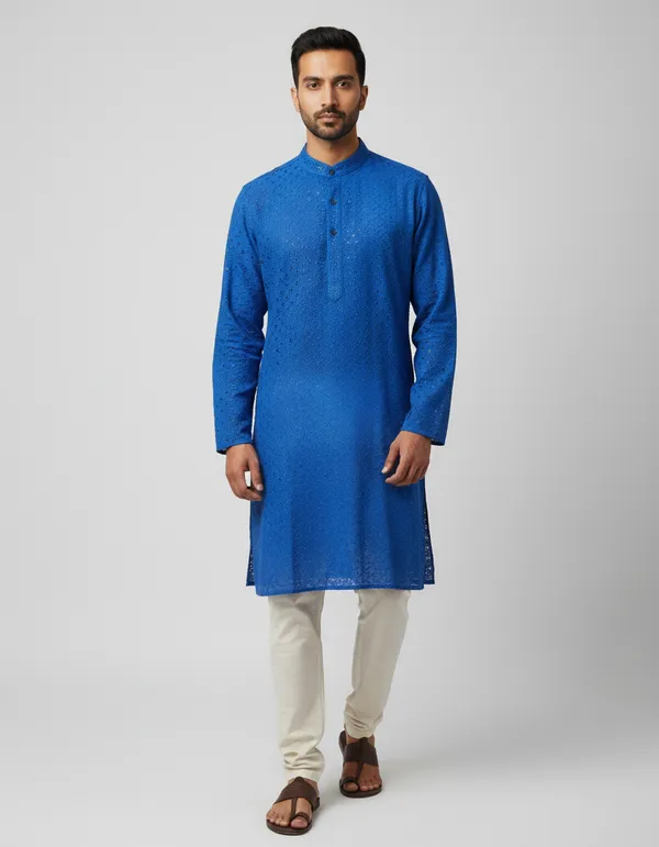MENS_LAKHNAVI_CHICKENKARI_KURTA