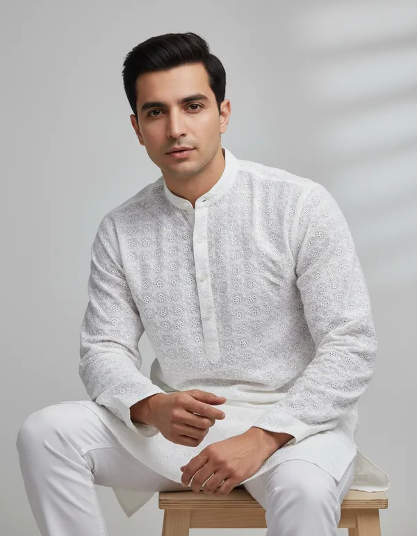 MENS_LAKHNAVI_CHICKENKARI_KURTA