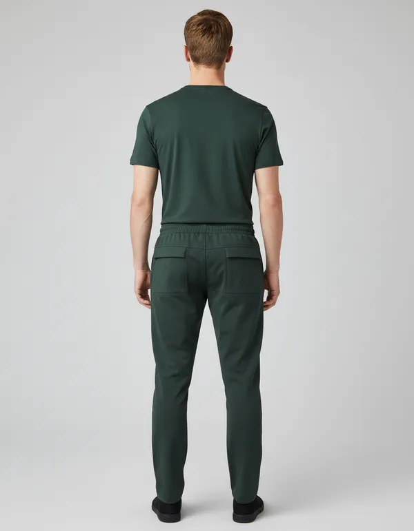 Urban_Trek_Olive_Green_Cotton_Twill_Cargo_Track_Pant
