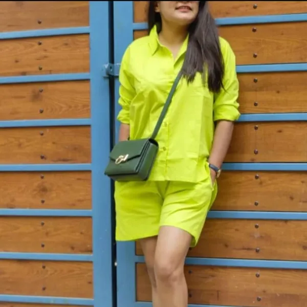 Sunflash_Neon_Yellow_Cotton_Relaxed_Fit_Co-Ord_Set