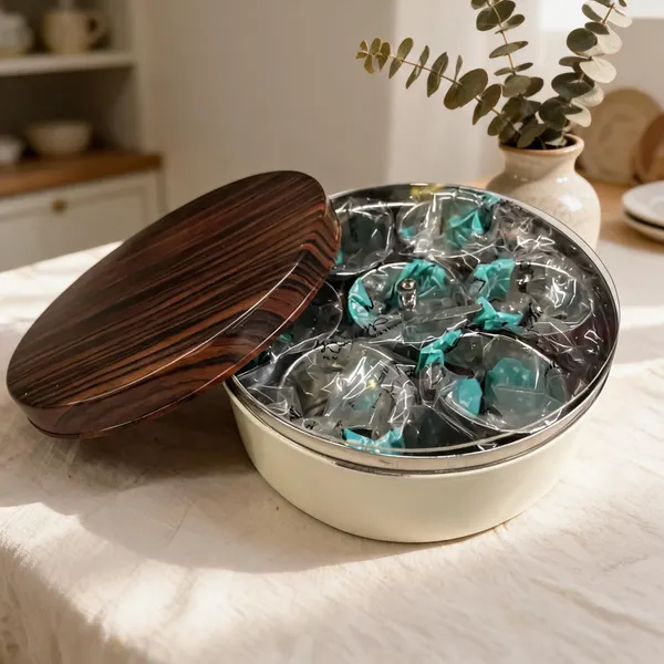 Round_Steel_Multi_Compartment_Storage_Container_With_Wooden_Lid