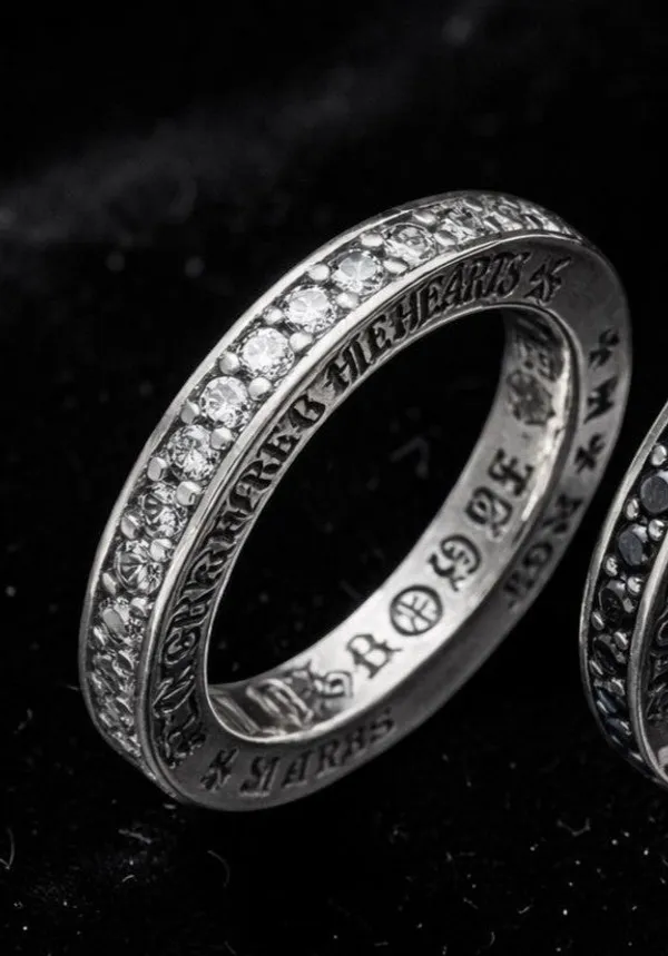 Silver_Titanium_Steel_Iced_Ring_For_Men