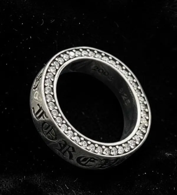 Silver_Titanium_Steel_Silver_Iced_Ring_For_Men