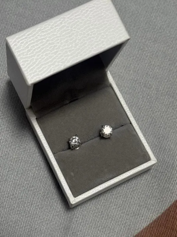 Silver_Titanium_Steel_Pair_Of_Moissanite_Stud_For_Men