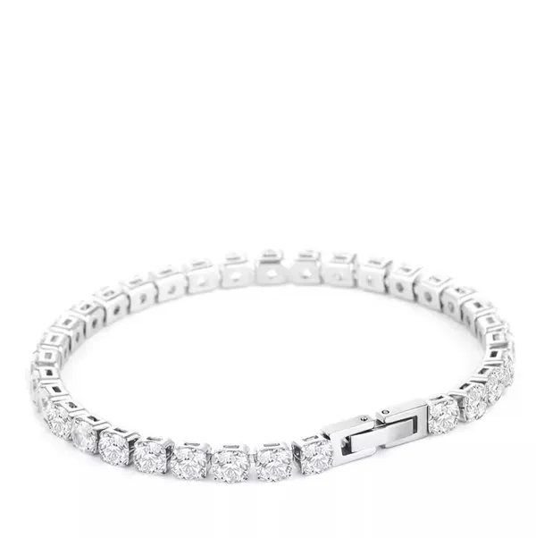 Silver_Titanium_Steel_Diamond_Tennis_Bracelet_20cm