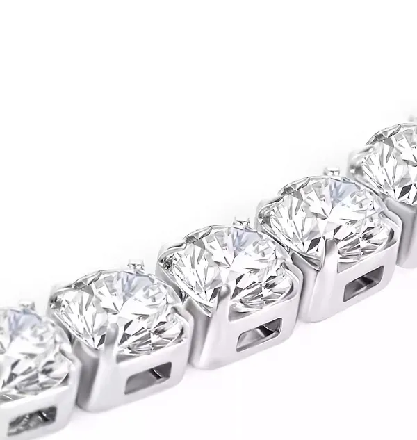 Silver_Titanium_Steel_Diamond_Tennis_Bracelet_20cm