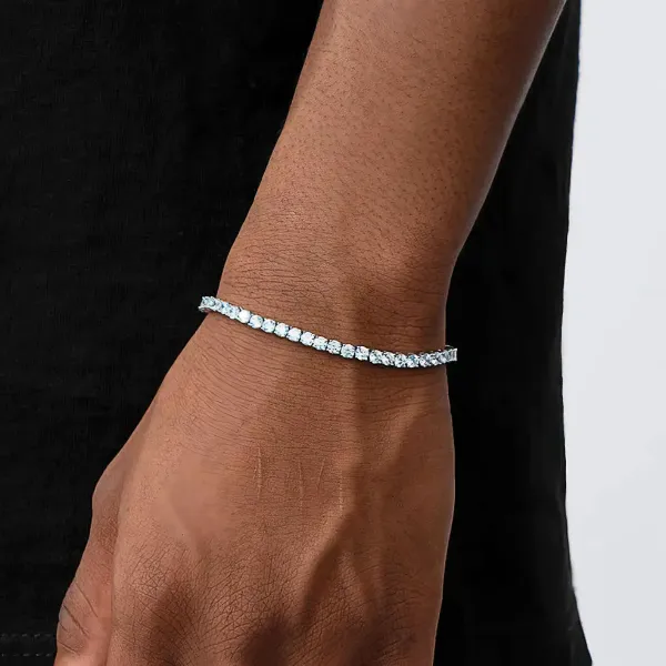Silver_Titanium_Steel_Ice_Tennis_Bracelet_17cm