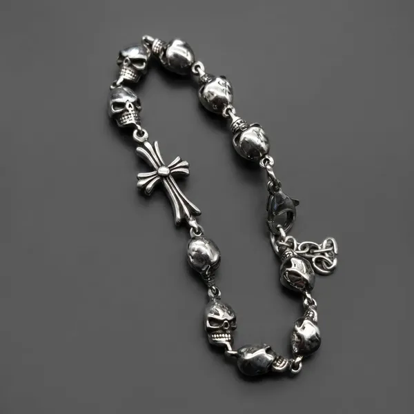 Silver_Titanium_Steel_Skull_Cross_Link_For_Men