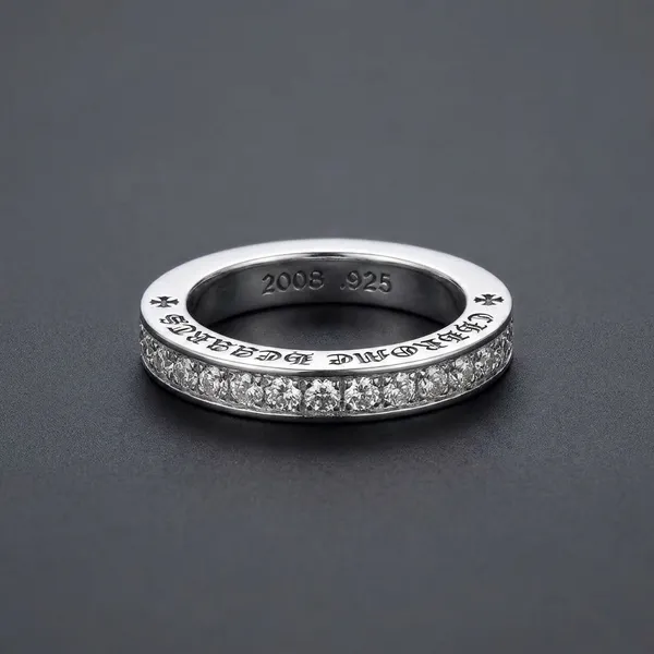 Silver_Titanium_Steel_Iced_Ring_For_Men