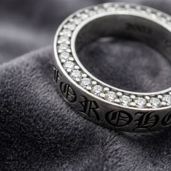 Silver_Titanium_Steel_Silver_Iced_Ring_For_Men