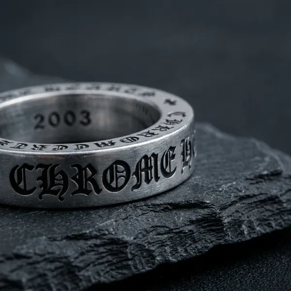 Silver_Titanium_Steel_Script_Ring_For_Men