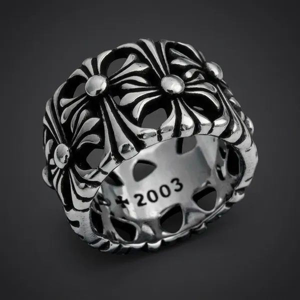 Silver_Titanium_Steel_Cross_Ring_For_Men