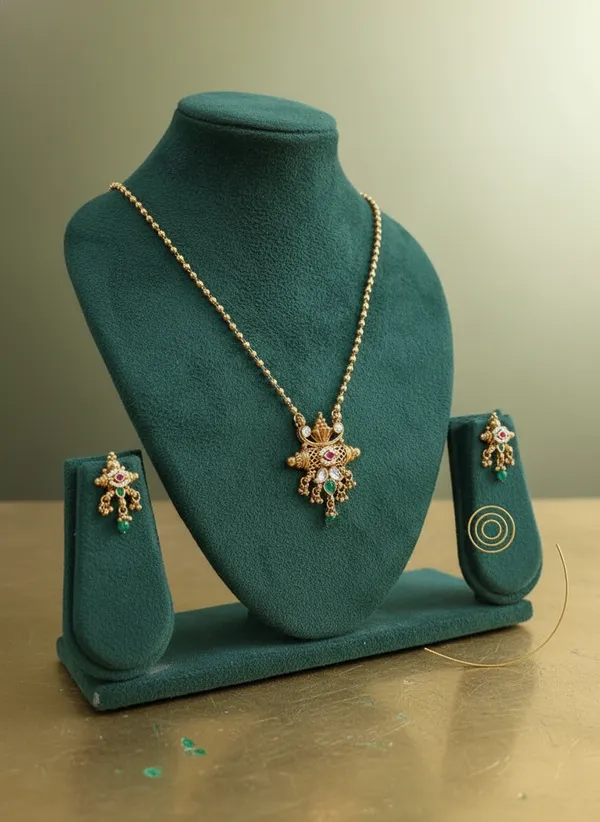 Gold-Tone_Temple_Necklace_Set_With_Multicolour_Stones