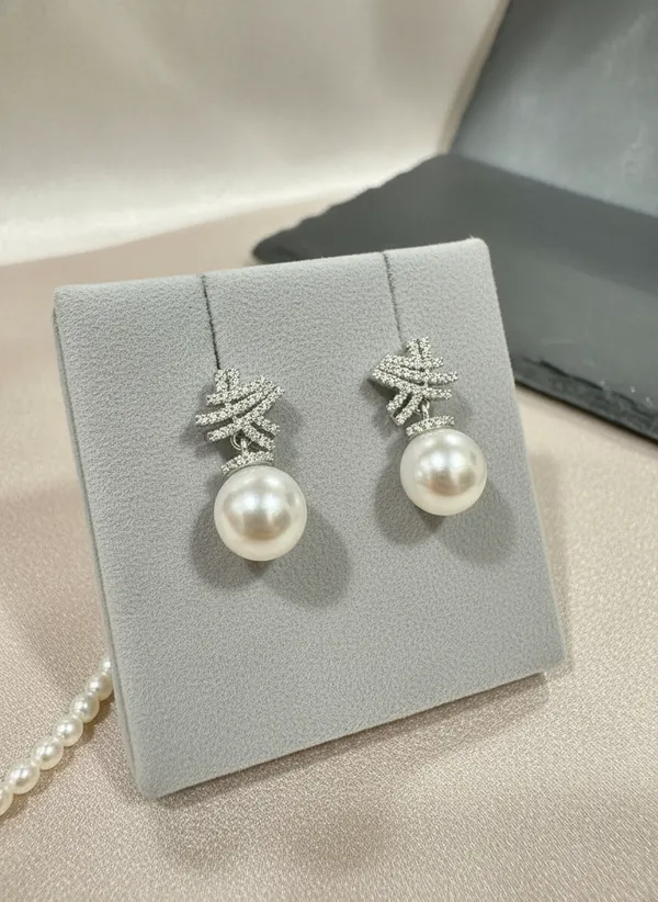 Silver_Premium_Bow-Knot_Pearl_Drop_Earrings