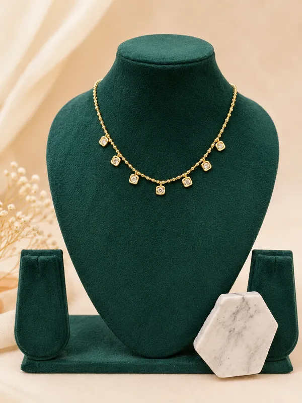 Gold_Multi-Charm_Square_Cz_Station_Necklace