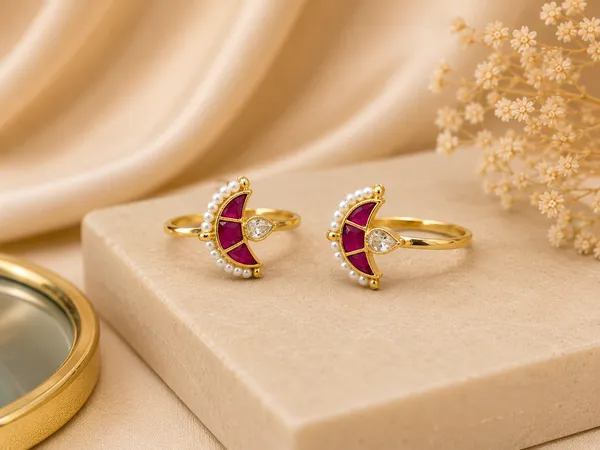 Kundan_Ruby_Half_Moon_Bugadi_Hoop_With_Seed_Pearl_Border