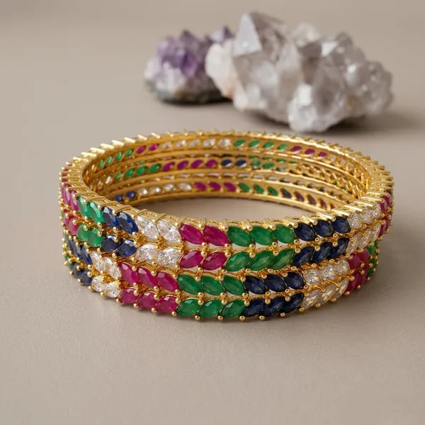Multicolor_Cz_Stone_Fashion_Bangles_For_Women