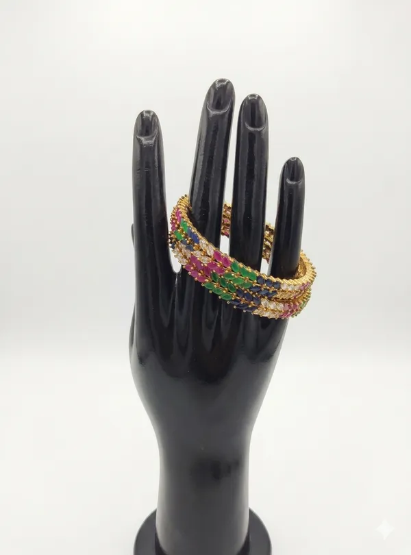 Multicolor_Cz_Stone_Fashion_Bangles_For_Women