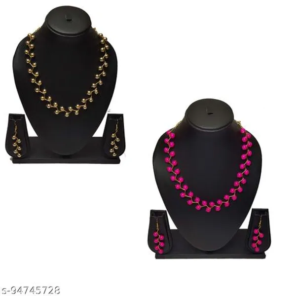 Multicolour_Weight_Pearl_Jewelry_Set_For_Women_Pack_Of_2