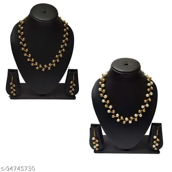 Multicolour_Weight_Pearl_Jewelry_Set_For_Women_Pack_Of_2