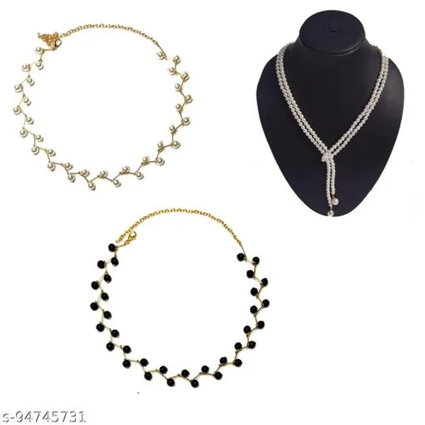 Multicolour_Weight_Pearl_Jewelry_Set_For_Women_Pack_Of_2