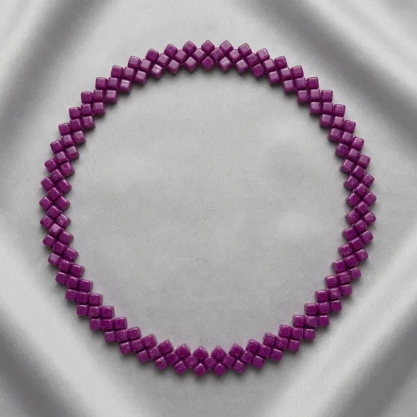 Purple_Crystal_Beaded_Jewelry_Set_-_Necklace_And_Earrings