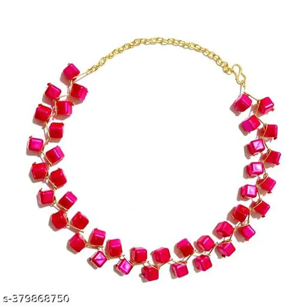 Pink_Zigzag_Handmade_Weight_Party_Wear_Pearl_Beads_Jewellery_Set_For_Women