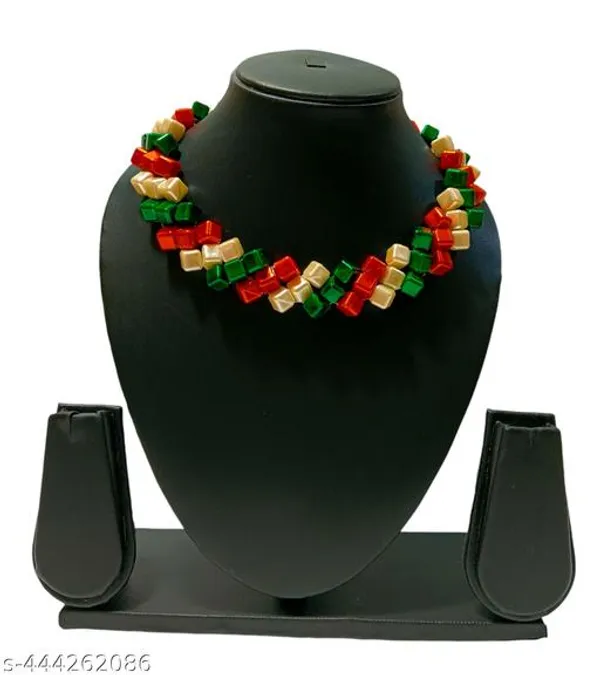 Multicolour_Handmade_Pearl_Jewellery_Set_For_Women