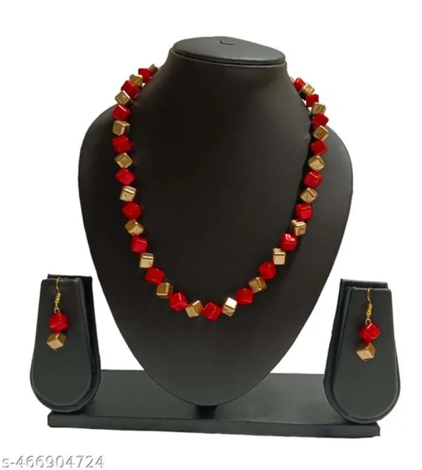 Red_Square_Single_Line_Jewellery_Set_For_Women
